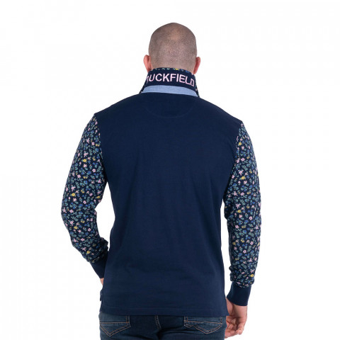 Long-sleeved patterned polo shirt Ruckfield Rugby Club