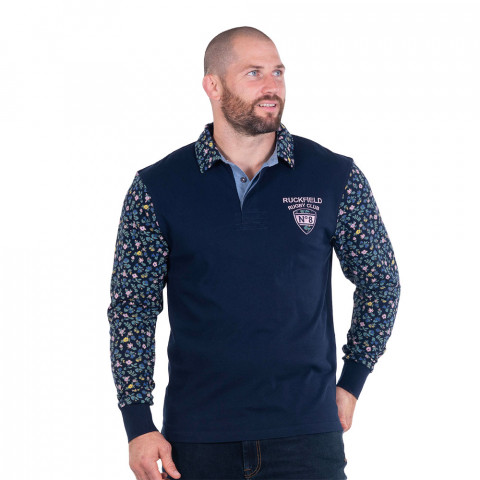 Long-sleeved patterned polo shirt Ruckfield Rugby Club