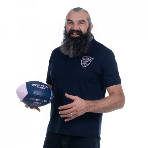 Rugby Club navy Ruckfield short-sleeved polo shirt