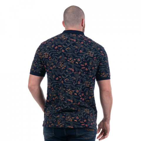 Ruckfield Autumn Rugby Tour floral short-sleeved polo shirt