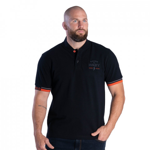 Ruckfield short-sleeved polo shirt House of Rugby black
