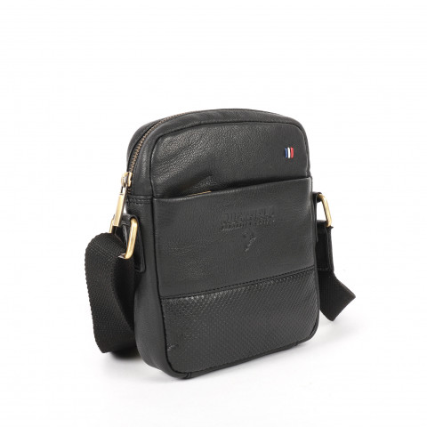 Ruckfield black messenger bag