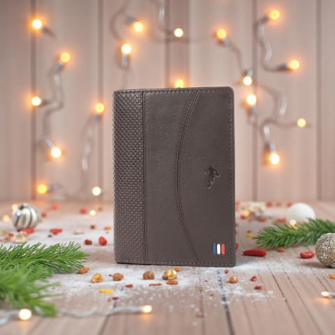 Brown Ruckfield leather wallet