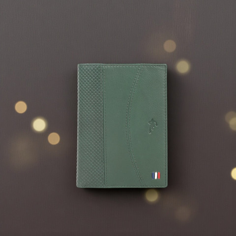 Green Ruckfield leather wallet