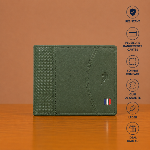 Ruckfield Green Wallet, 12 x 9.5 cm