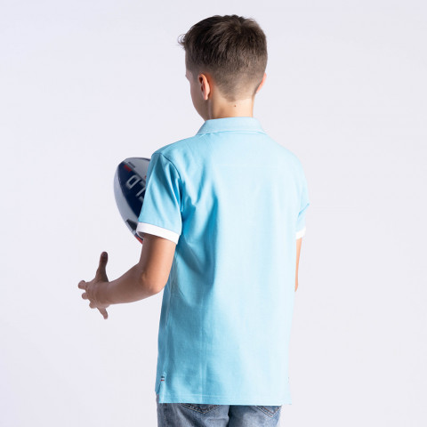 Boy's Ruckfield turquoise polo shirt
