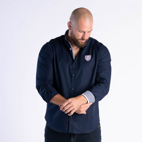 Long-sleeved navy Ruckfield Rugby Club House shirt