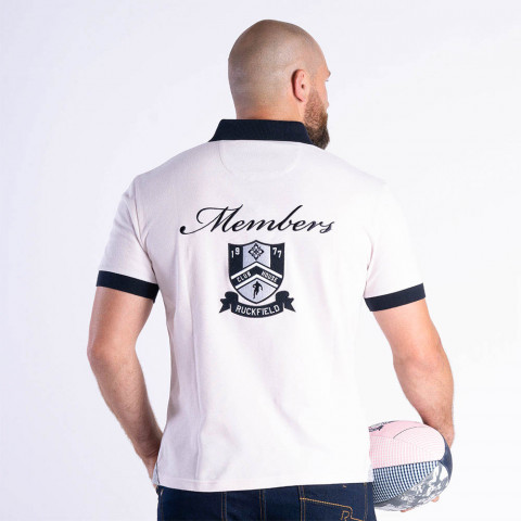 Ruckfield Members Rugby Club House pink pique polo shirt