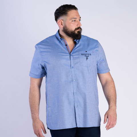 Short-sleeved shirt French Rugby Club light blue 