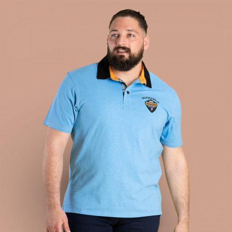 Ruckfield Maori blue short-sleeved polo shirt