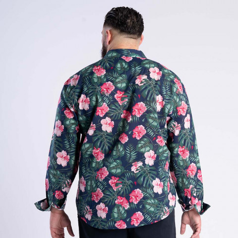 Ruckfield Tropical Rugby navy long-sleeved shirt