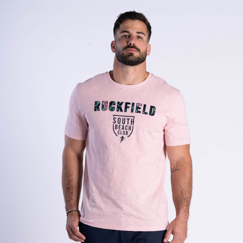 Pink Ruckfield Tropical short-sleeved T-shirt 