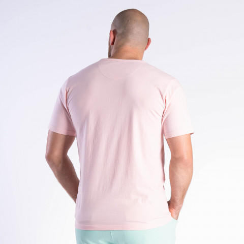 Tropical rugby short-sleeved T-shirt Ruckfield pink