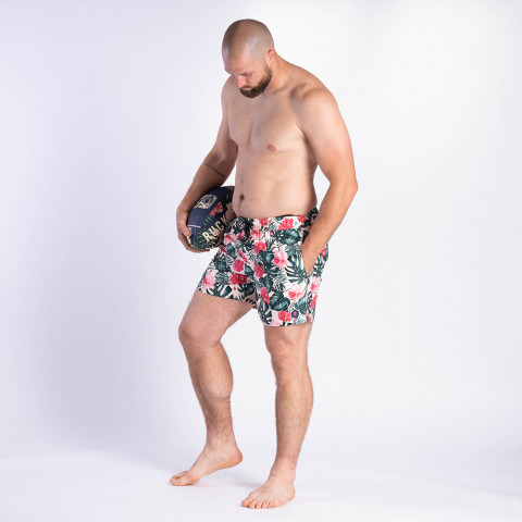 Boardshorts Ruckfield Tropical Rugby off-white