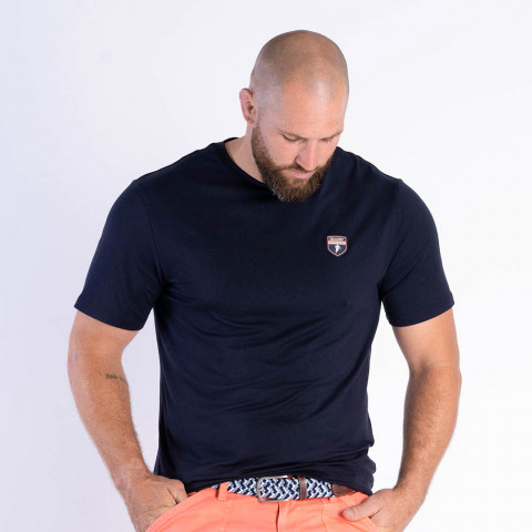 Navy blue Ruckfield rugby elegance T-shirt