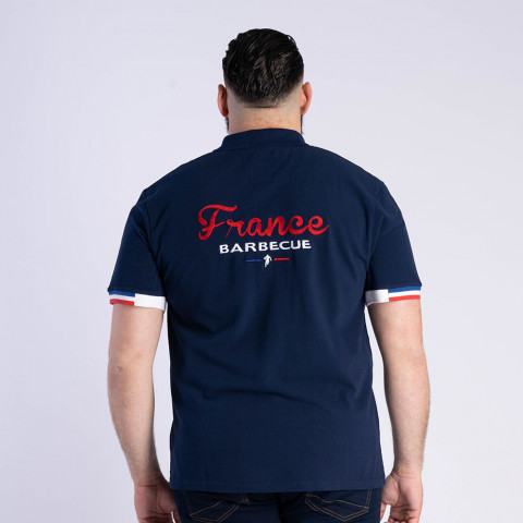 Ruckfield short-sleeved polo shirt France Barbecue navy blue 
