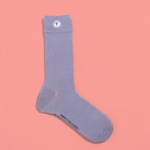 Ruckfield plain socks light grey 