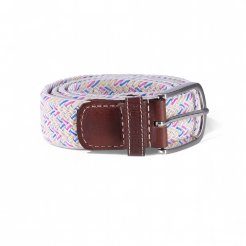 Multicolored stretch belt