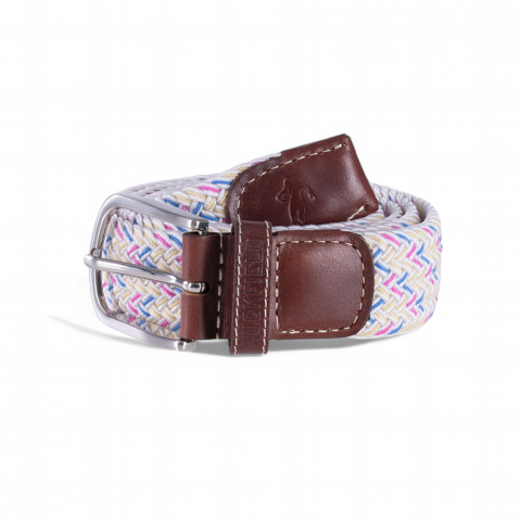 Multicolored stretch belt