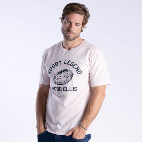 WEBB ELLIS Rugby Legend pink T-shirt