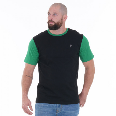 Black and green two-tone Ruckfield T-shirt