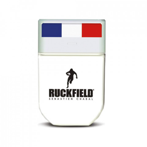 Blue, white, red make-up stick