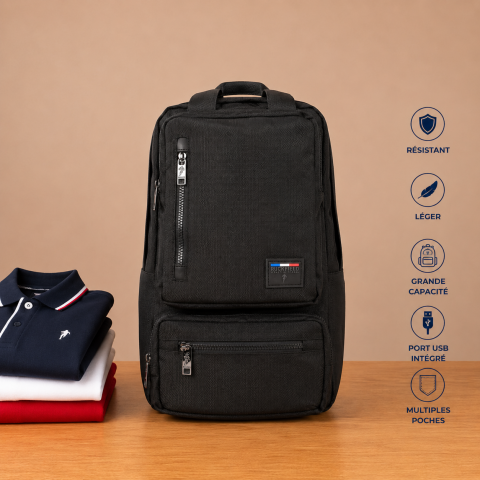 Black USB backpack 