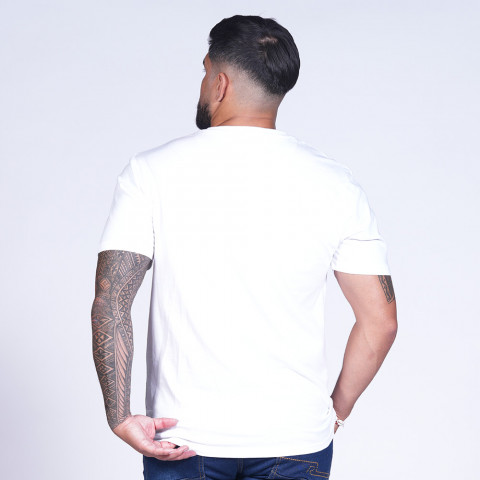 Jonah Lomu screen-printed T-shirt, white 