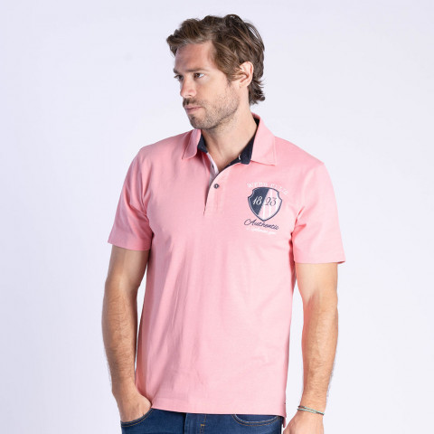 WEBB ELLIS pink short-sleeved polo shirt 