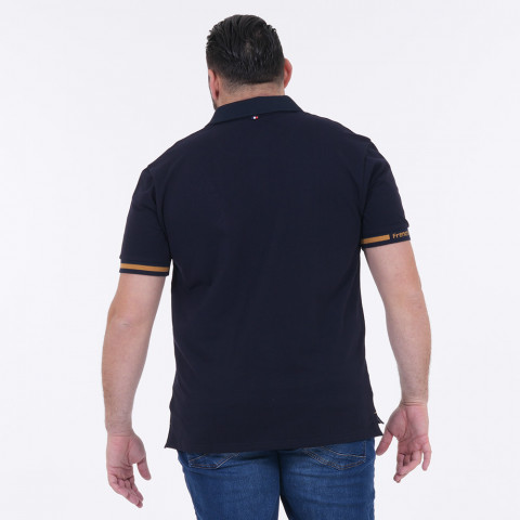 Ruckfield short-sleeved polo shirt French Rugby club navy