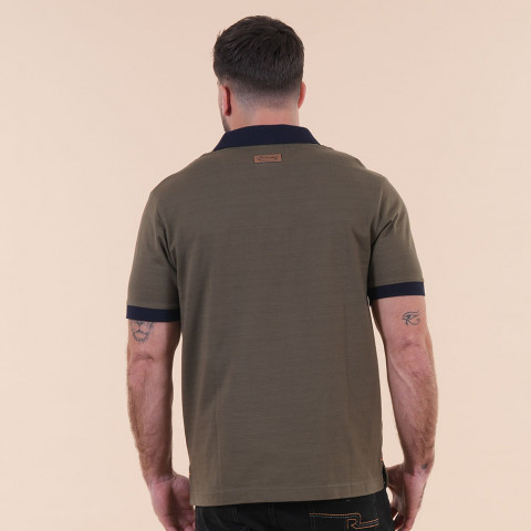 Khaki short-sleeved polo shirt Ruckfield Autumn Rugby Tour