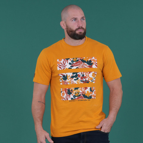 Ruckfield Autumn Rugby Tour mustard T-shirt