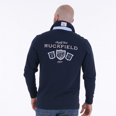Club Ruckfield long-sleeve polo shirt navy blue 
