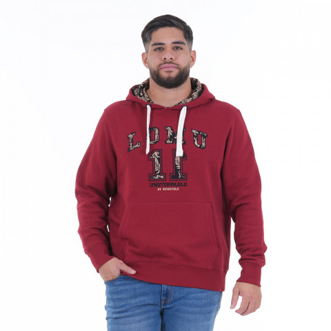 Jonah Lomu dark red sweatshirt / t-shirt duo pack