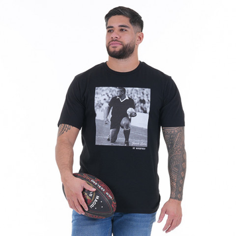 Jonah LOMU by Ruckfield black short-sleeved T-shirt