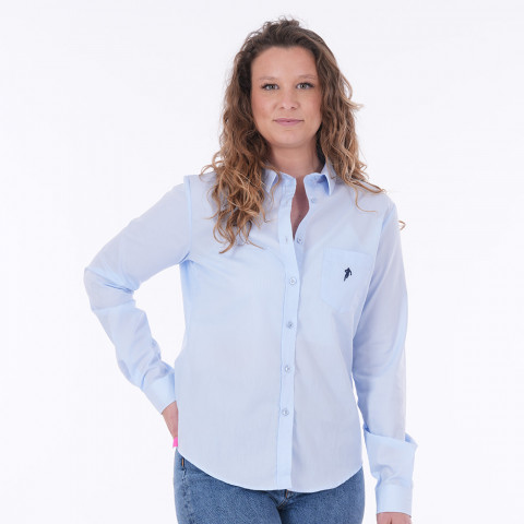 Women's long-sleeved shirt Ruckfield sky blue 