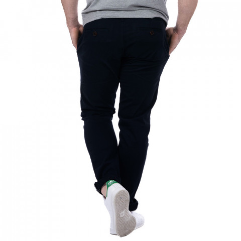 Black essential chino pants
