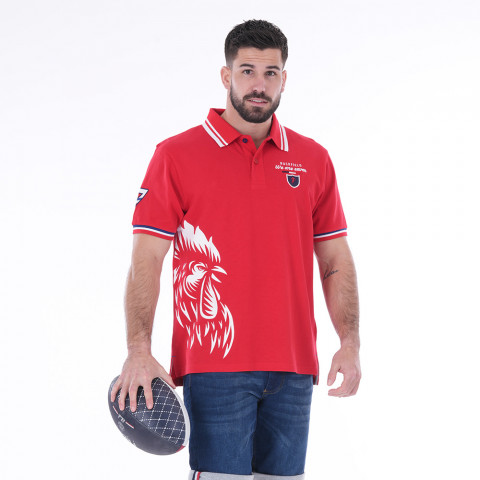 Polo Ruckfield red short sleeve rooster We are seven