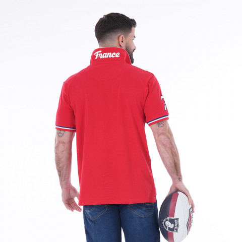 Polo Ruckfield red short sleeve rooster We are seven