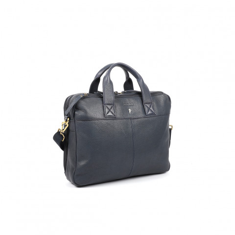 Ruckfield blue leather towel