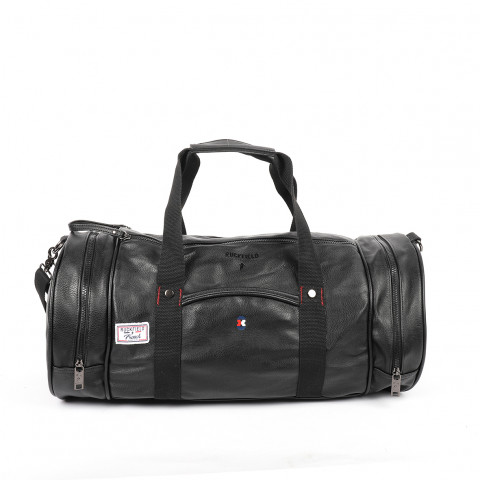 Ruckfield men's black leather sports bag
