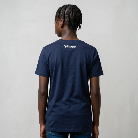 Children's T-shirt Ruckfield French Rugby Club navy blue