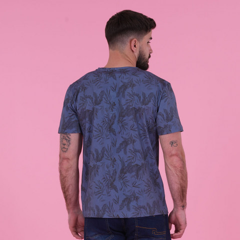 Ruckfield flowers of rugby blue T-shirt