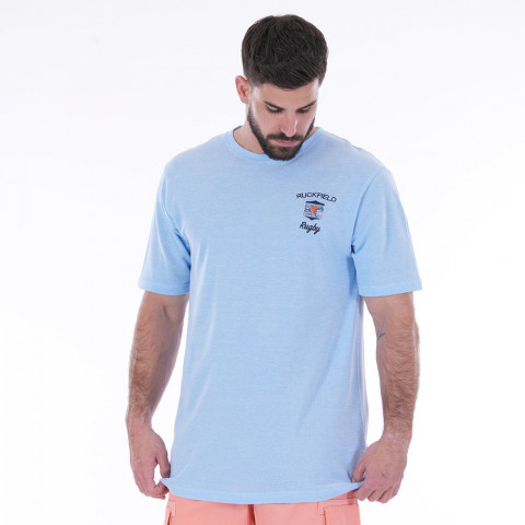 Light blue Ruckfield Kashmir T-shirt 