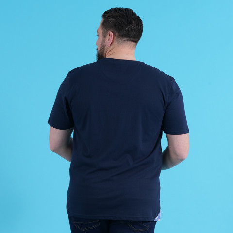 Ruckfield Kashmir navy blue short-sleeved T-shirt