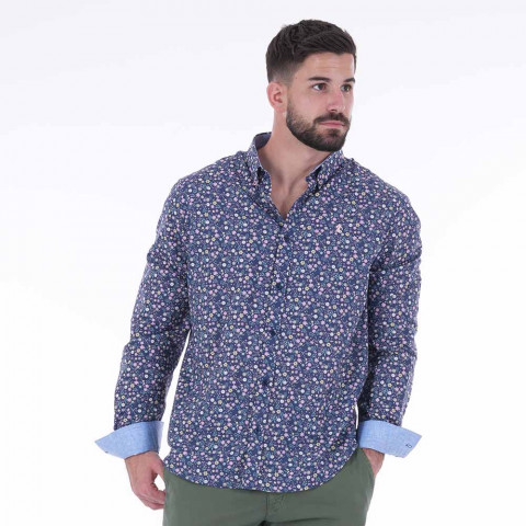 Rugby Club Ruckfield long-sleeved floral shirt 