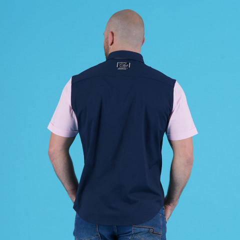 Ruckfield Rugby Club short-sleeved shirt navy and pink