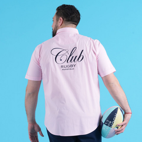Ruckfield Rugby Club pink shirt 
