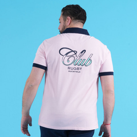 Pink Rugby Club Ruckfield short-sleeved polo shirt 