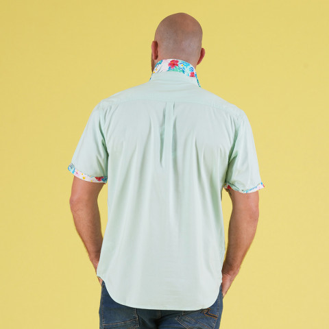 Ruckfield Tropical water green blouse 